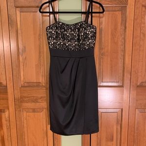 White House Black Market Black and Lace Dress